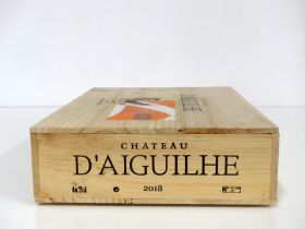 6 bts Ch. d'Aiguilhe 2018 owc Côtes de Castillon Bordeaux