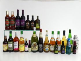 25 Assorted sized bottles