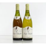 2 bts Petit Chablis Valée Aux Sages 1993 Vincent Gallois i.n, ls, bs, handwriting on 1 label