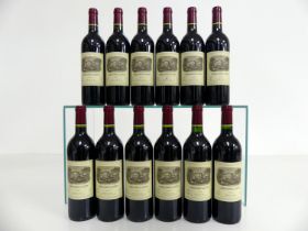 12 bts Carruades de Lafite 2002 Pauillac 2nd wine Ch. Lafite 11 hf, 1 i.n, 1 ntl