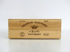 12 hf bts Ch. Rieussec 2010 owc Fargues (Sauternes) 1er Cru Classé