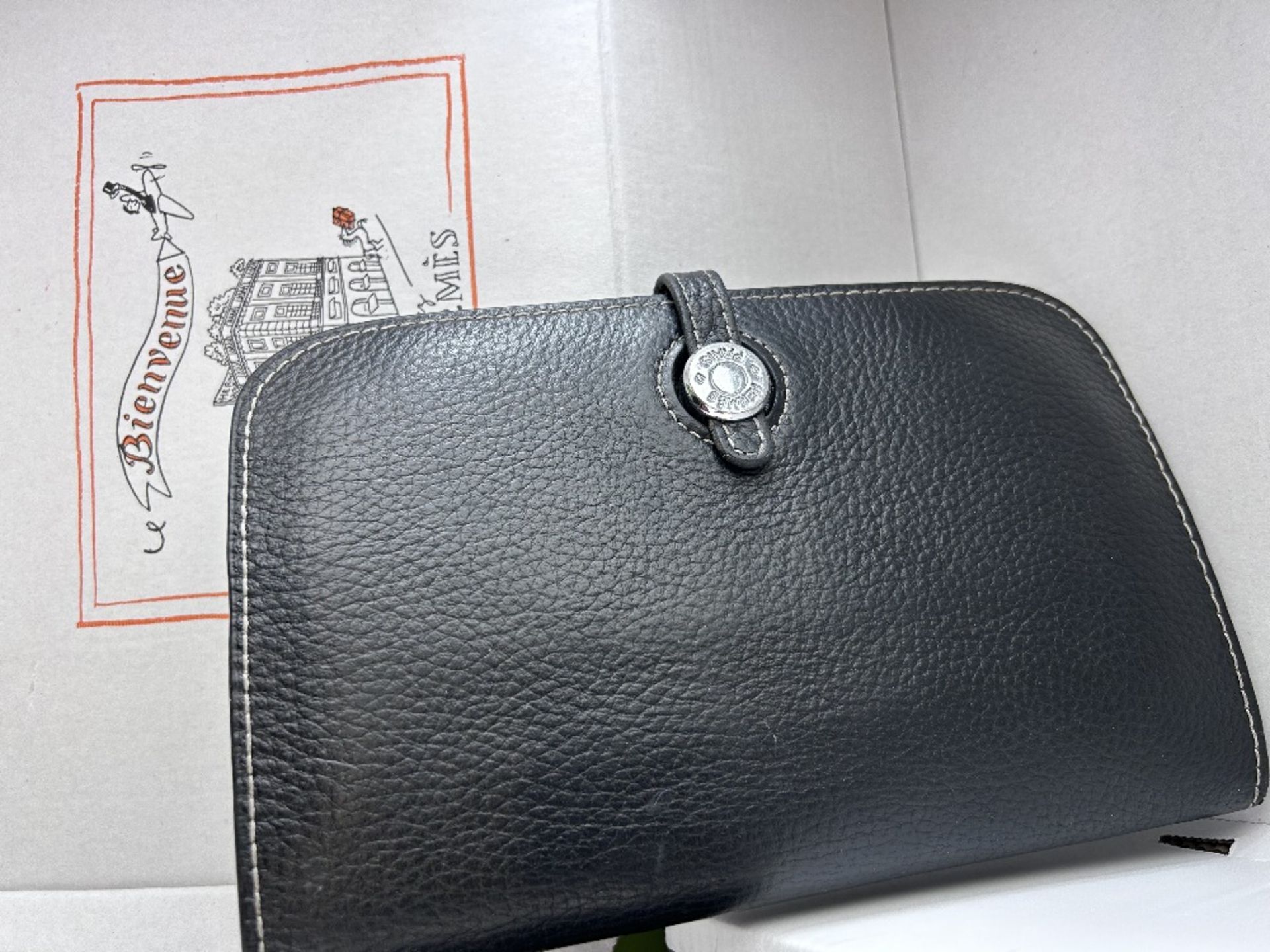 Hermes Paris Vintage Unisex Dogon Leather Phone/Wallet Case - Image 4 of 4