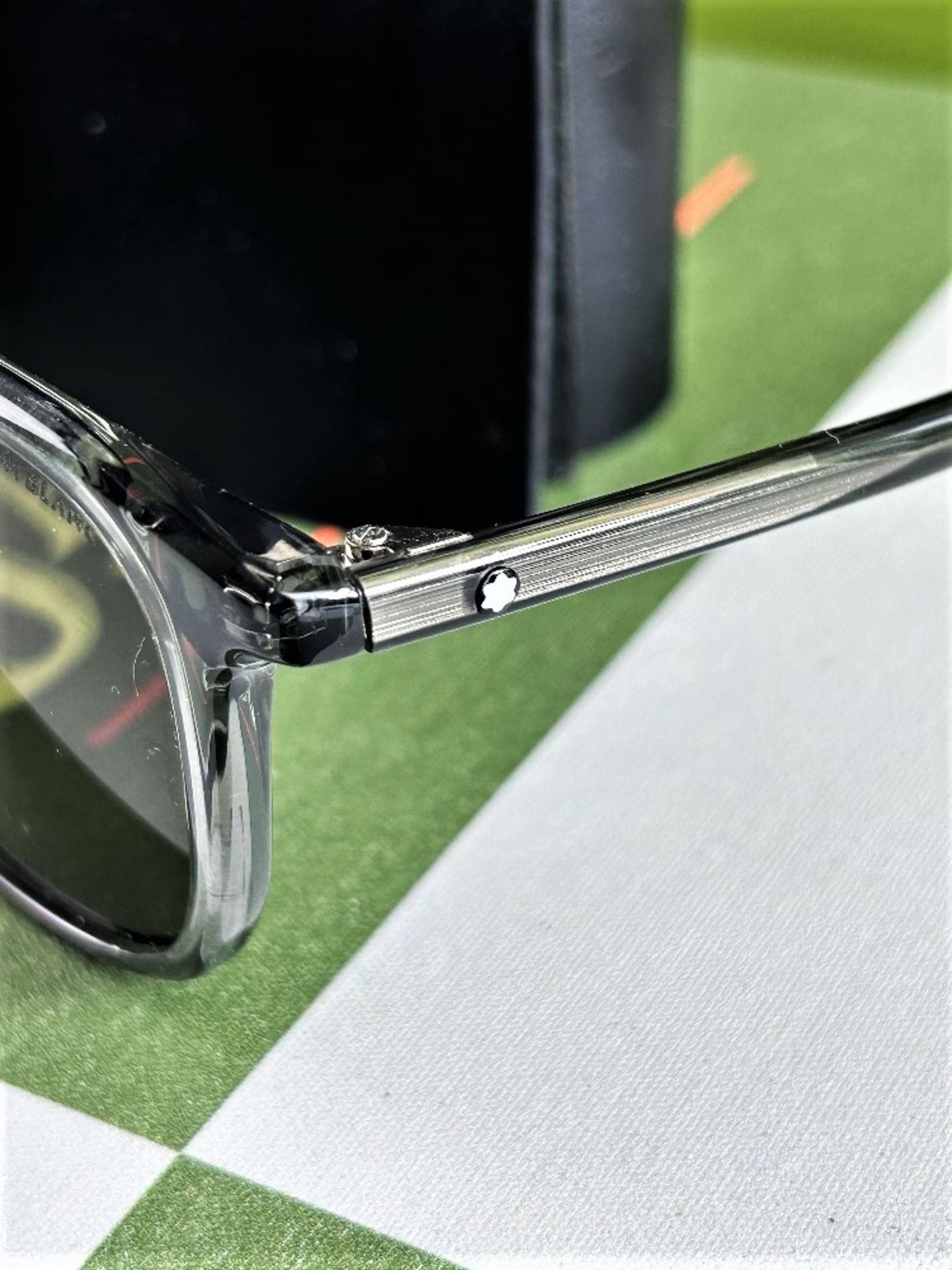 Montblanc Wayfarer Theme Titanium Framed Sunglasses - Image 3 of 7