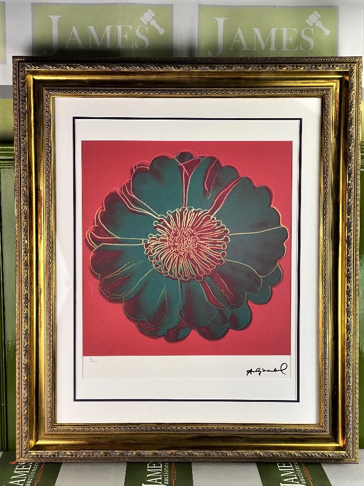 Andy Warhol-(1928-1987) "Flower for Tacoma Dome" Lithograph - Image 2 of 7