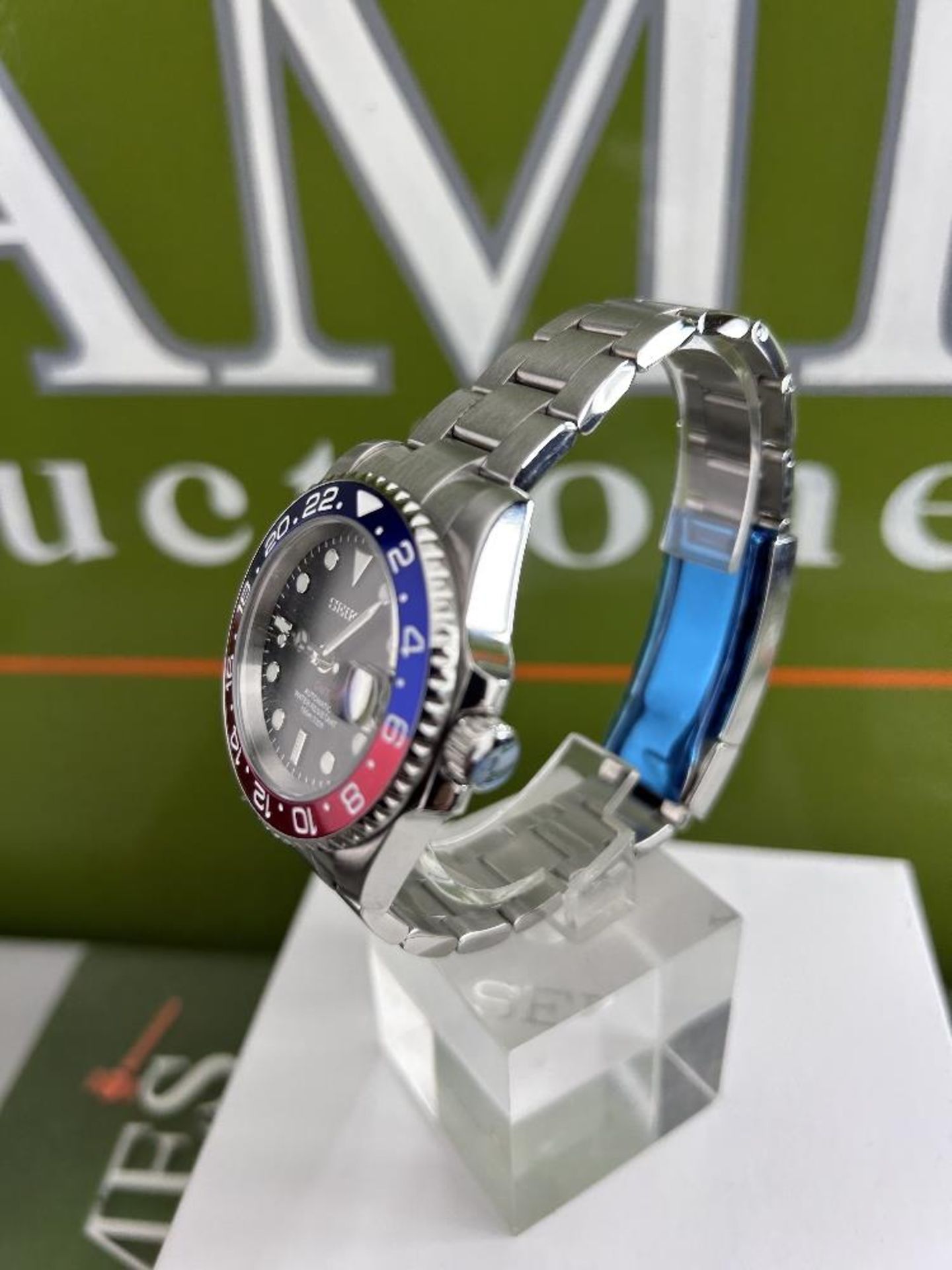 Seiko "GMT Pepsi' Homage"-40mm NH34 Automatic - Image 3 of 5