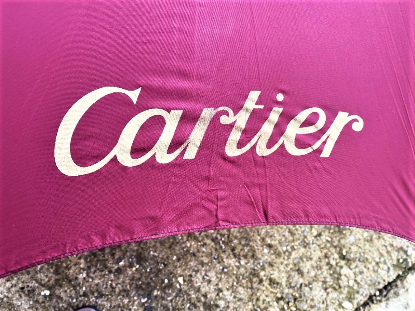 Cartier Paris - Umbrella Veritable Cherbourg Burgundy 100 - Image 5 of 7