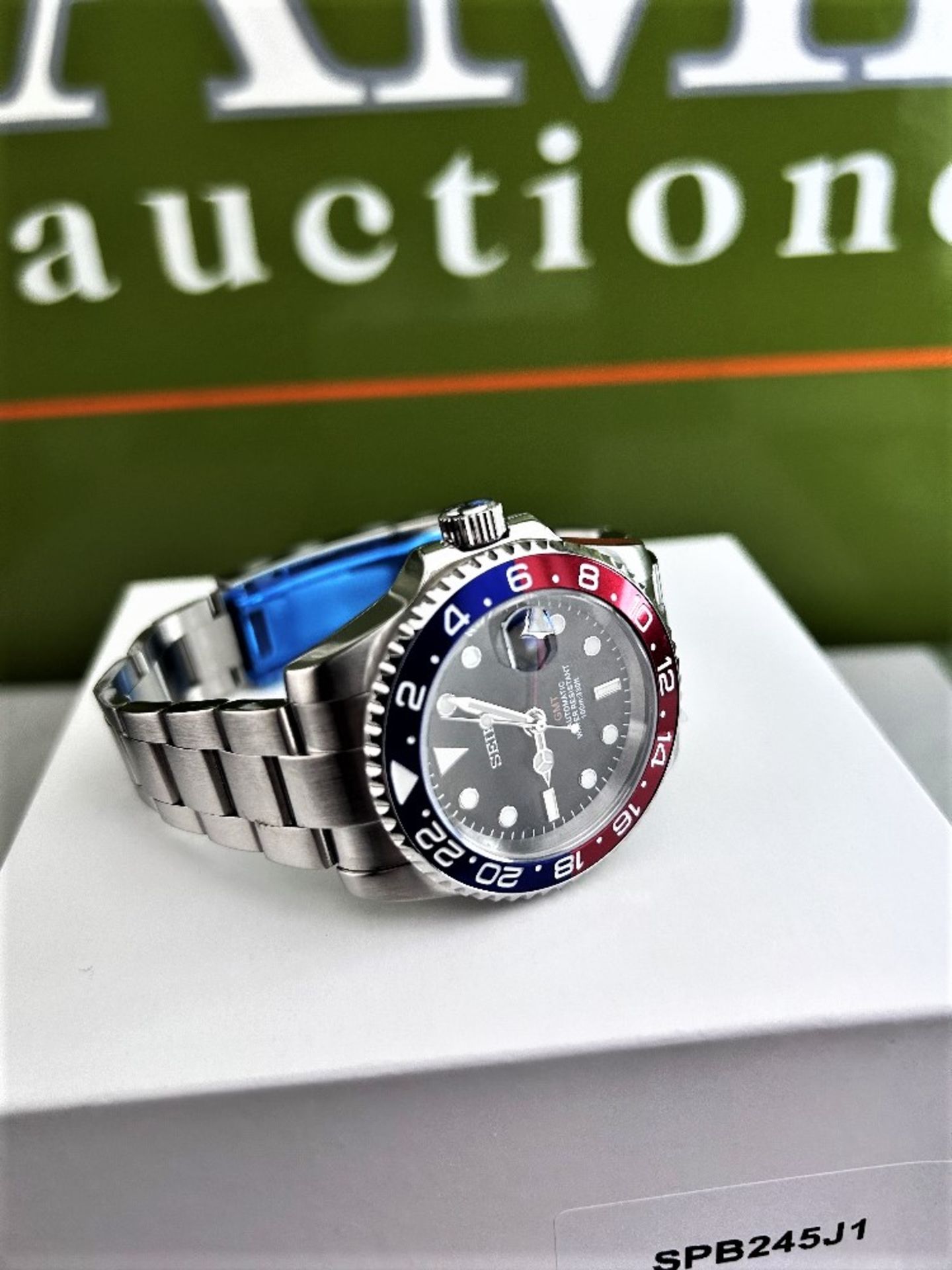 Seiko "GMT Pepsi' Homage"-40mm NH34 Automatic