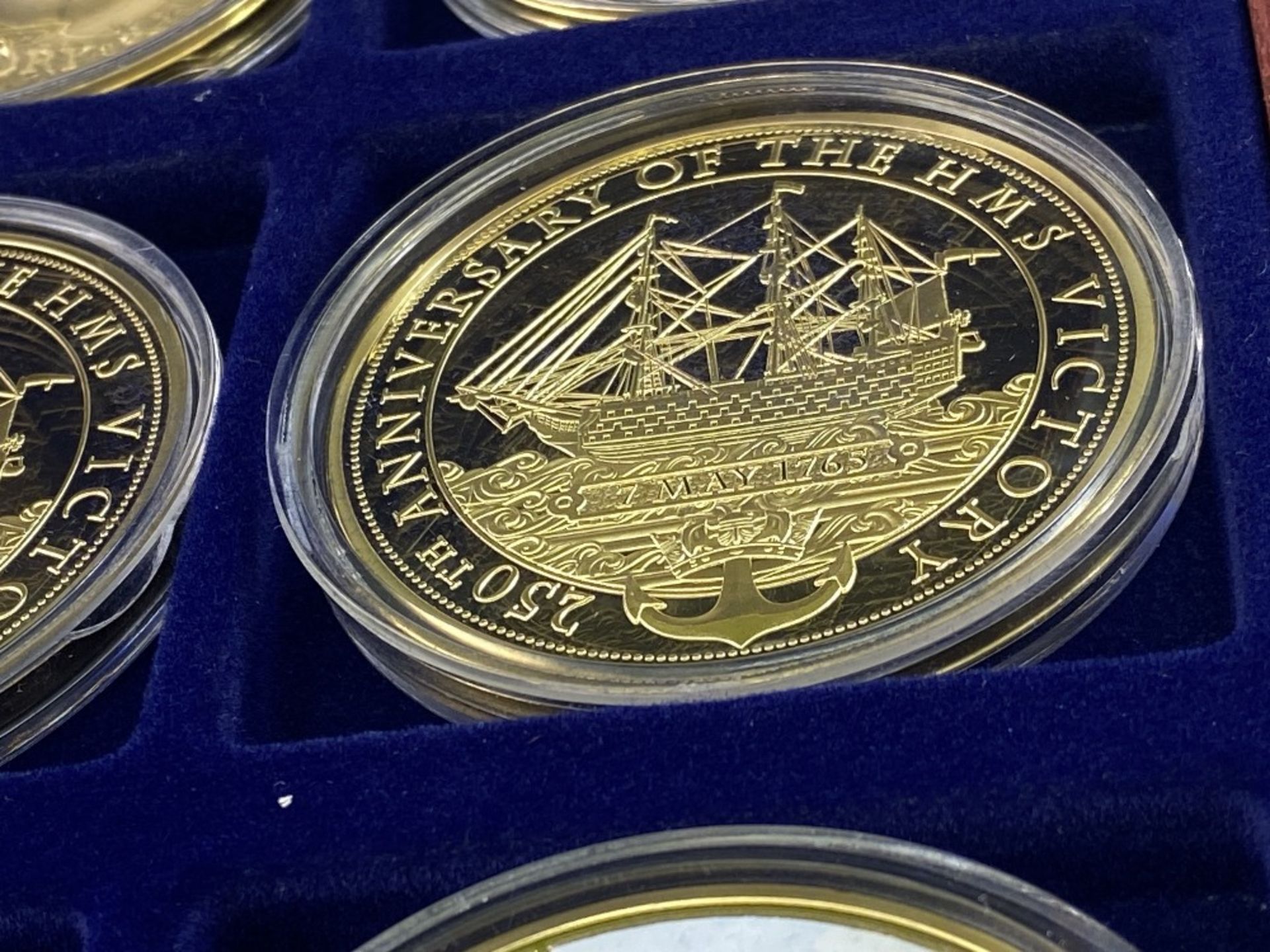 Windsor Mint ‘250th Anniversary of HMS Victory’ Gold Plated Set - Image 3 of 7