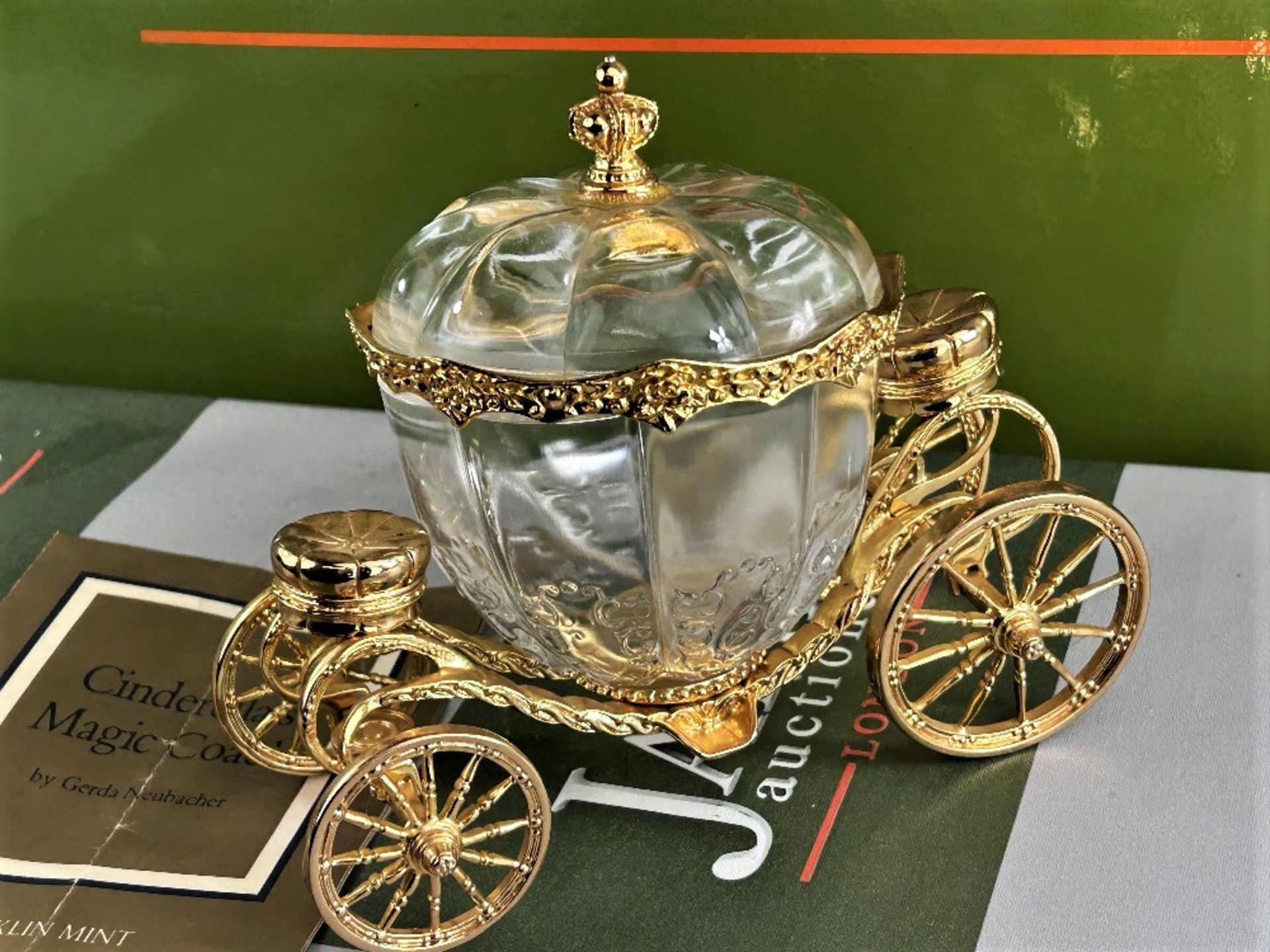 Franklin Mint Gold Plated Cinderellas Magic Coach - Image 2 of 6