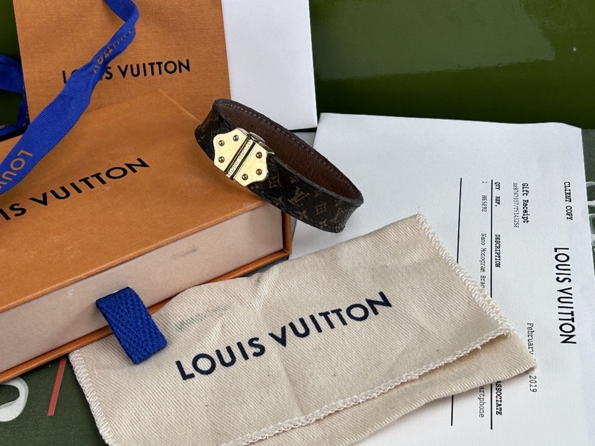 Louis Vuitton Paris Nano Monogram Bracelet - Image 3 of 6