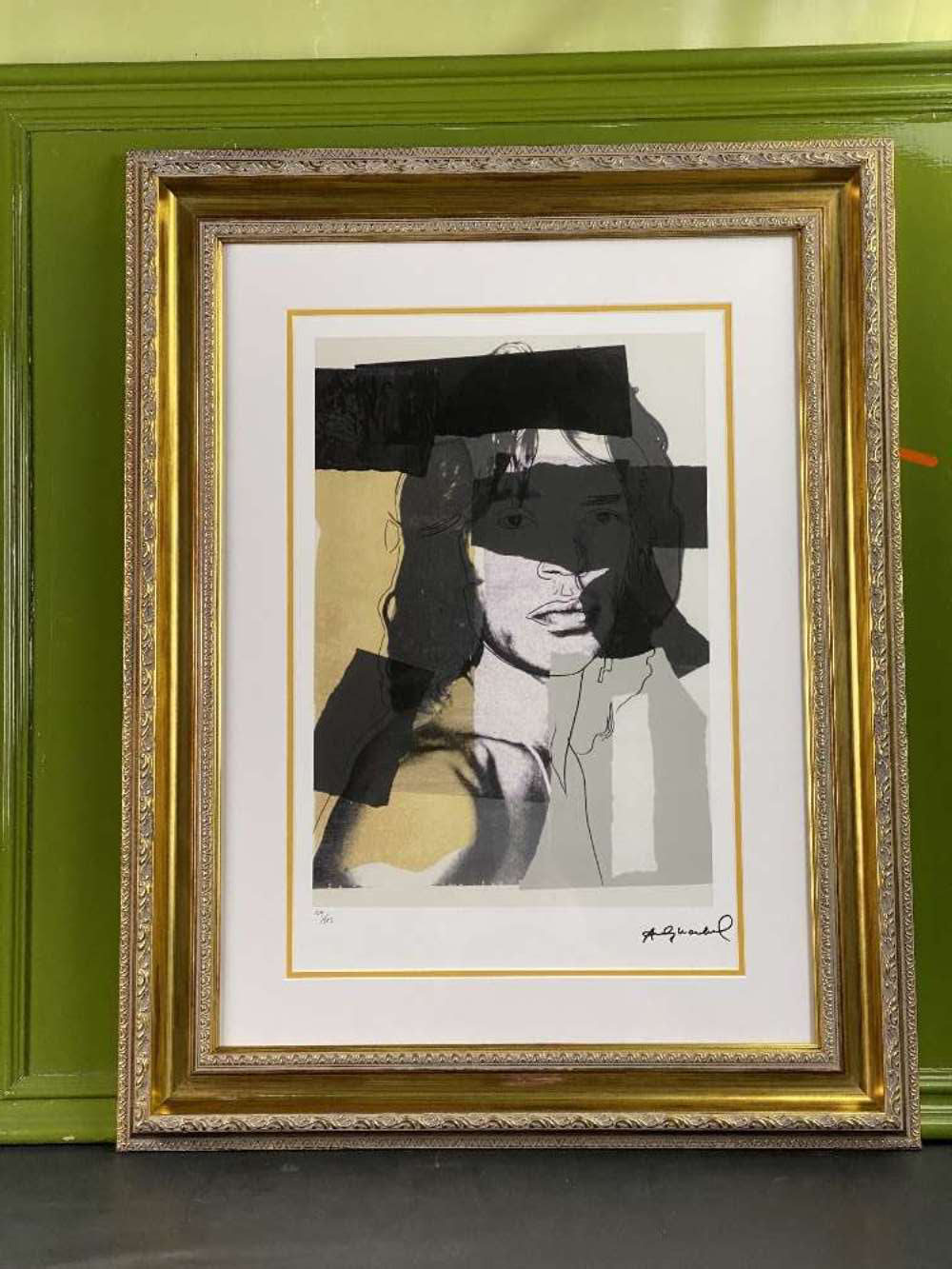 Andy Warhol (1928-1987) “Jagger” Numbered Ltd Edition of 125 Lithograph #49, Ornate Framed. - Image 8 of 8