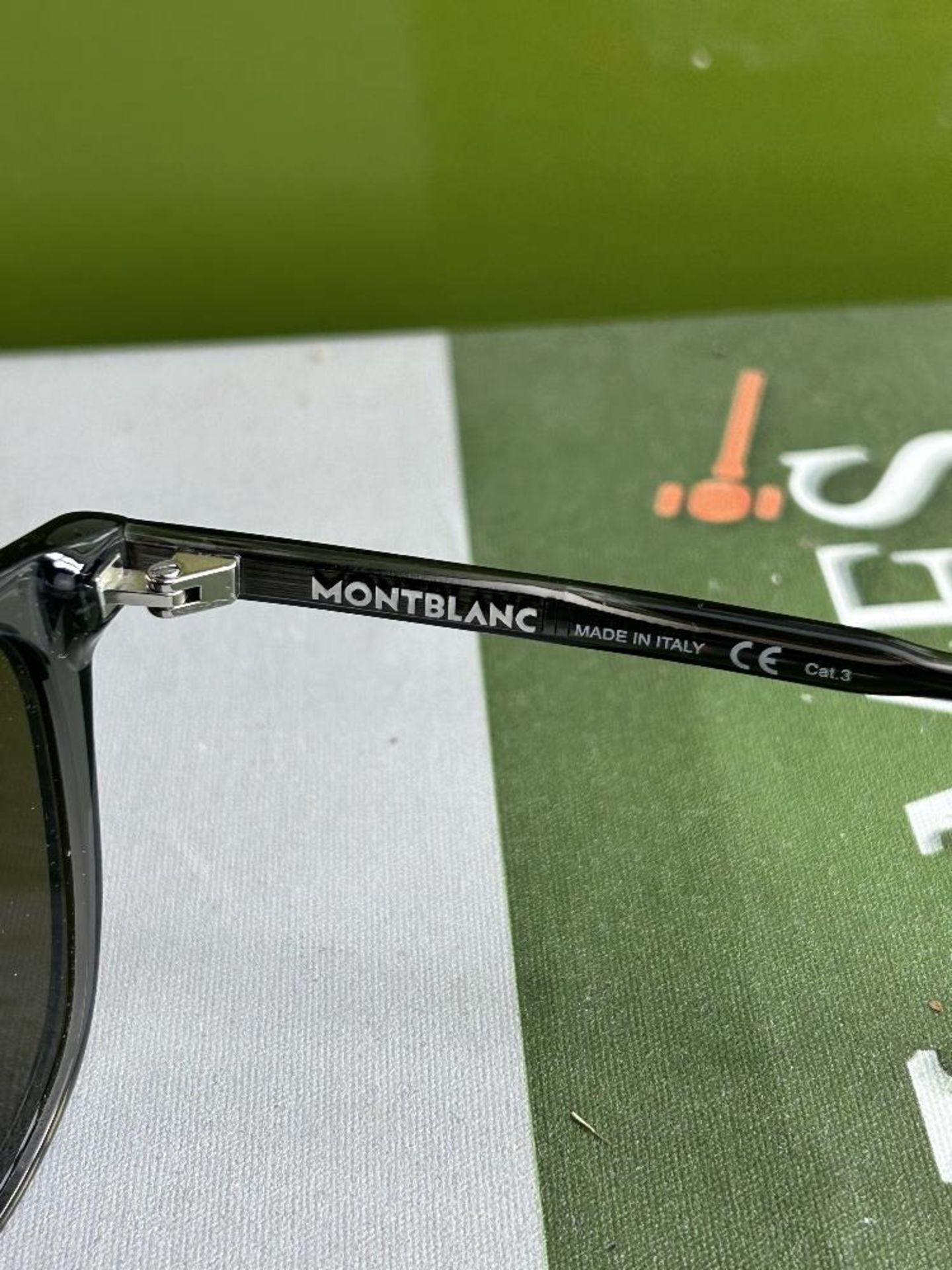 Montblanc Wayfarer Theme Titanium Framed Sunglasses - Image 4 of 7