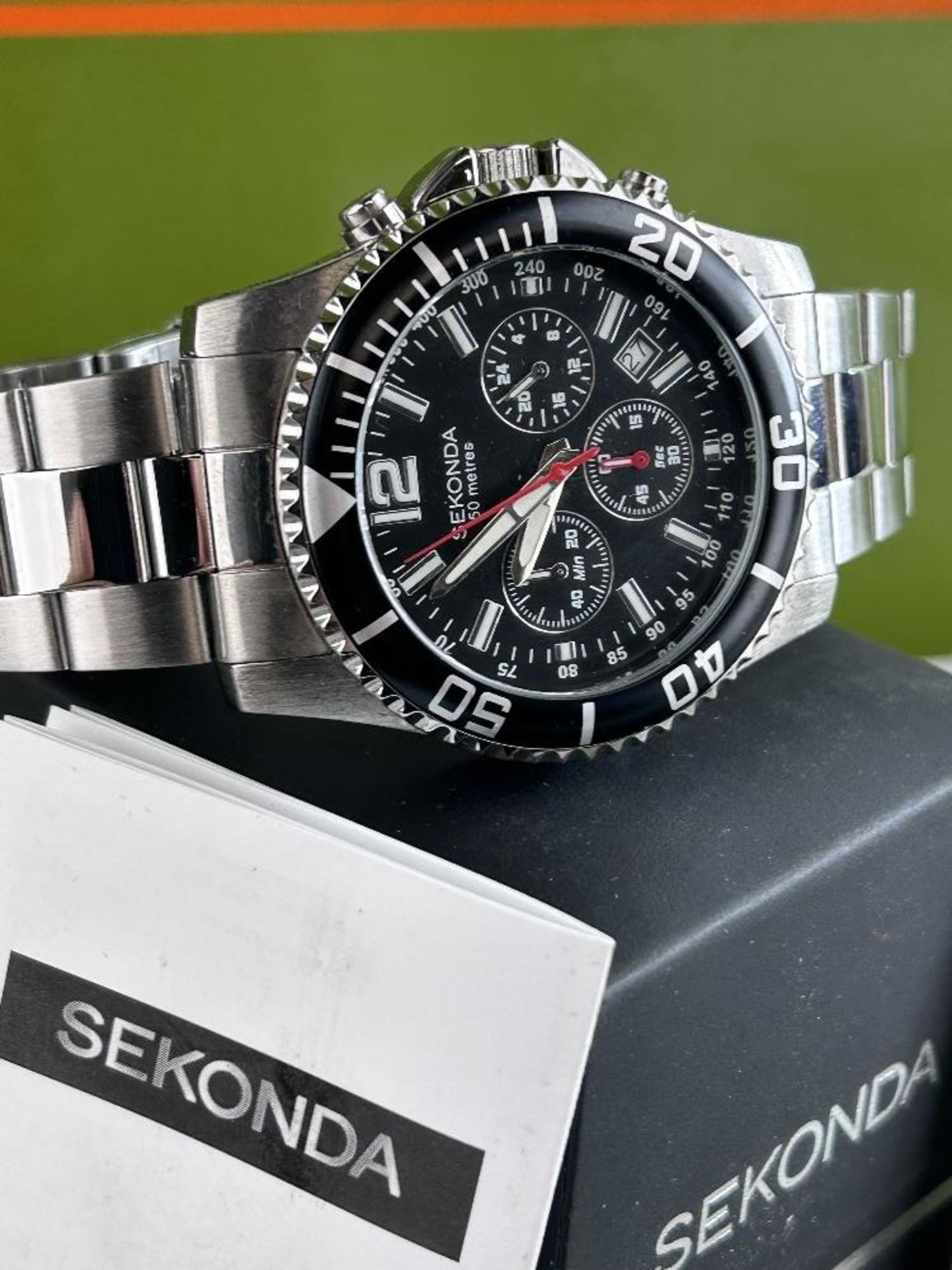 Sekonda Gent`s Chronograph 50M Stainless Watch - Image 7 of 7