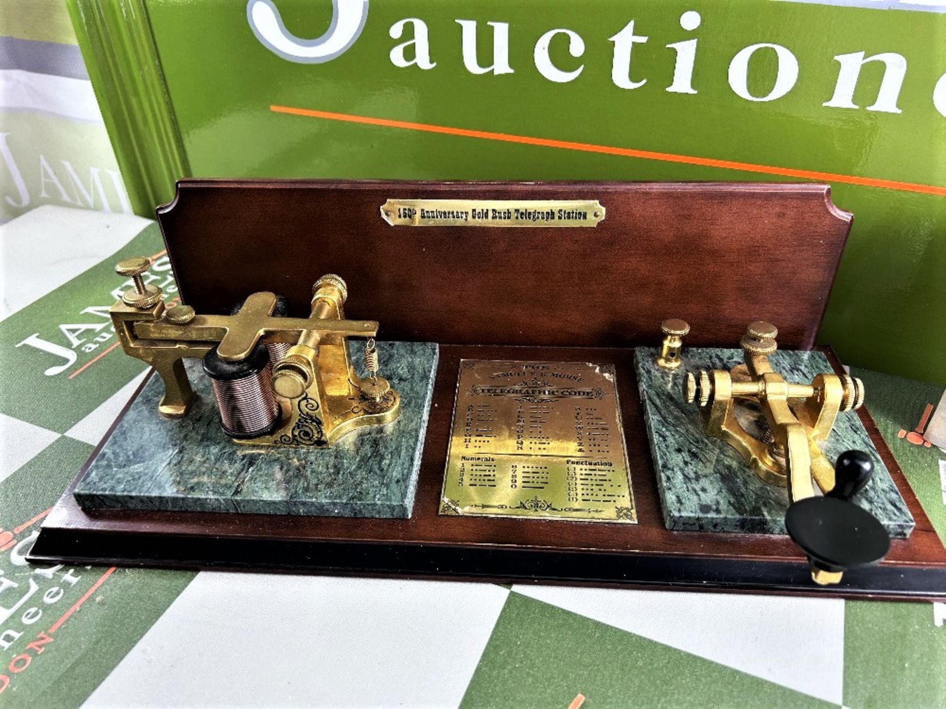 Franklin Mint 150th Anniversary Gold Rush Telegraph Station - Image 4 of 7