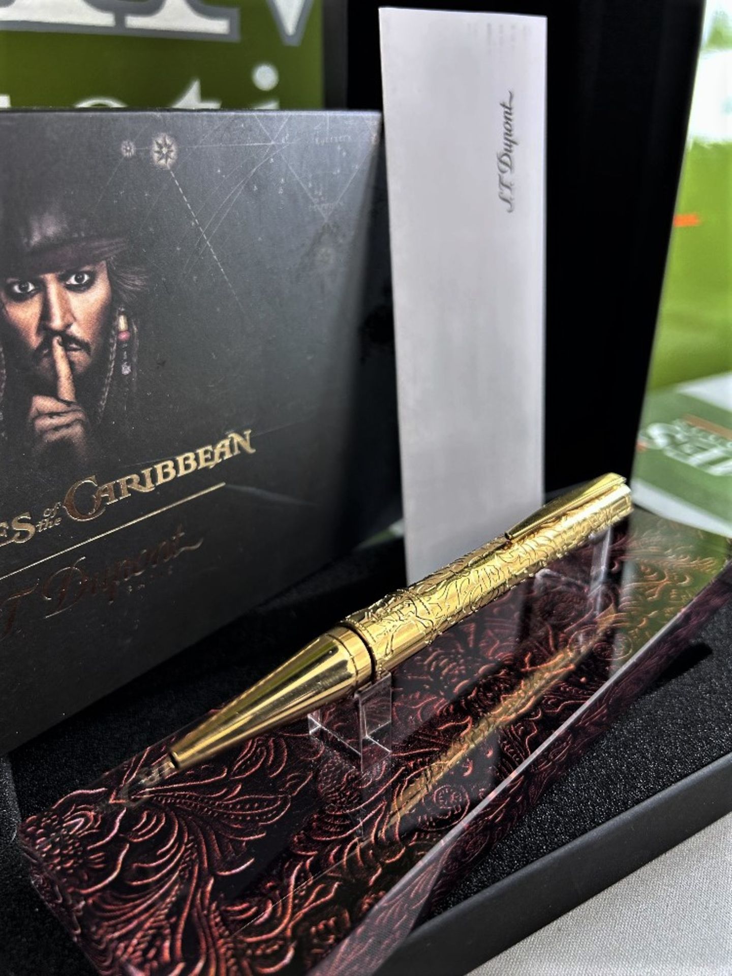S.T. Dupont Pirates Of The Caribbean Ballpoint Gold Plated Pen - Image 2 of 7