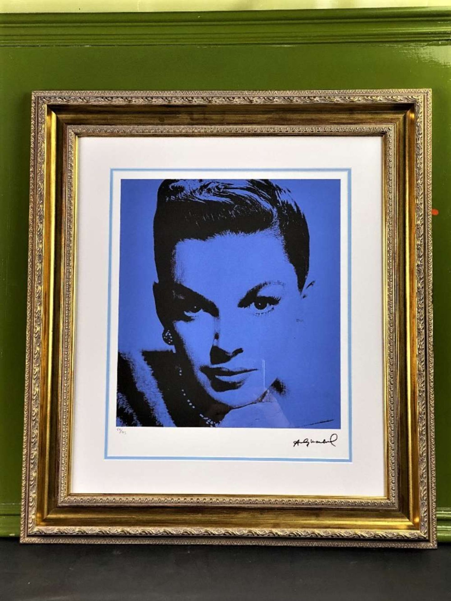 Andy Warhol (1928-1987) “Judy Garland” Numbered Ltd Edition of 125 Lithograph #69, Ornate Framed.