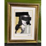 Andy Warhol (1928-1987) “Jagger” Numbered Ltd Edition of 125 Lithograph #49, Ornate Framed.
