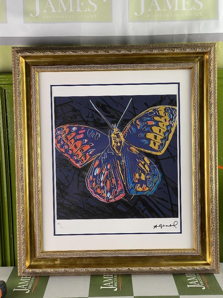 Andy Warhol “Silverspot Butterfly” #89/125 Lithograph