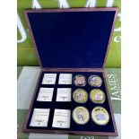 Windsor Mint - 6 x British Banknotes Gold Plated Boxed Commemorative Coin Set.