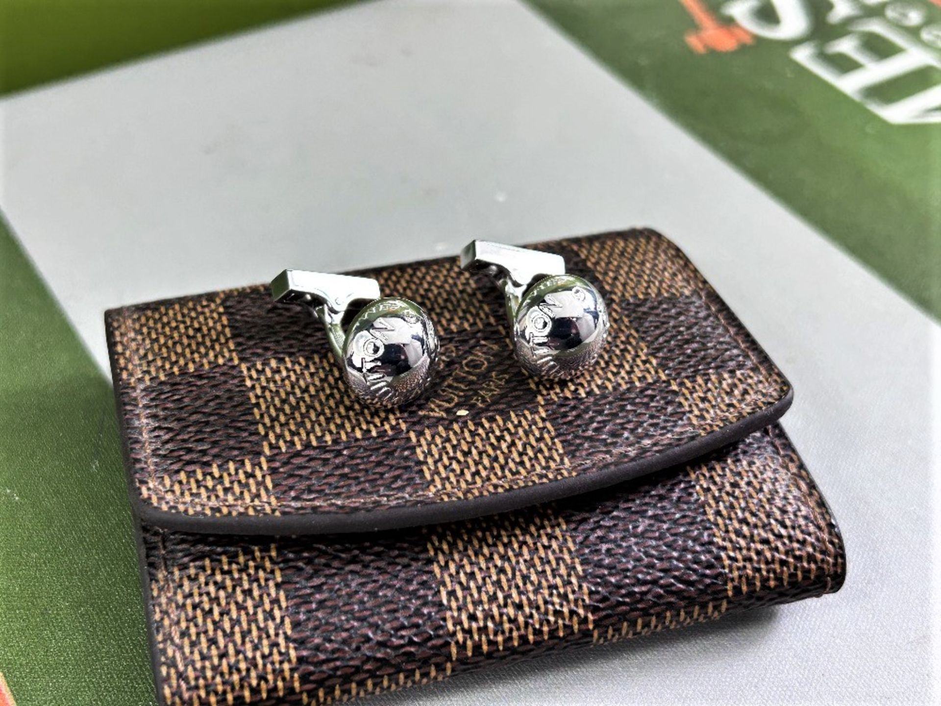 Louis Vuitton Paris Silver Classic Cufflinks