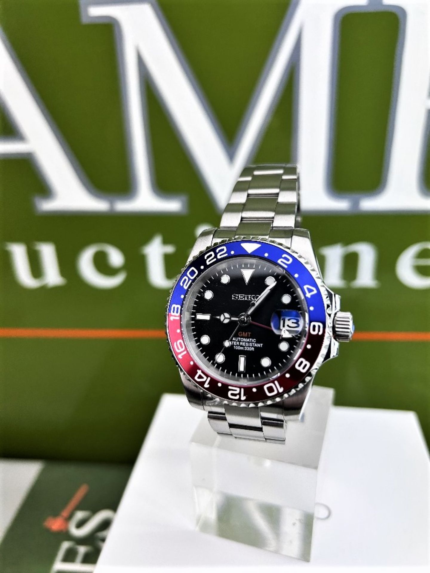 Seiko "GMT Pepsi' Homage"-40mm NH34 Automatic - Image 2 of 5