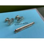 Tiffany & Co 925 Silver Cufflinks & Tie Pin Special Edition