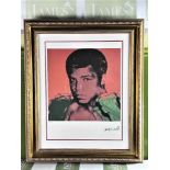 Andy Warhol-(1928-1987) "Muhammad Ali" Numbered Lithograph