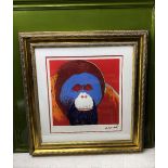 Andy Warhol (1928-1987) "Orangutang" Leo Castelli- New York Numbered Ltd Edition of #63/100 Lithogra