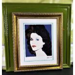 Andy Warhol (1928-1987) “Jane Fonda” Numbered Ltd Edition of 125 Lithograph #123, Ornate Framed.