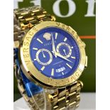 Versace Aion Gent`s Chronograph -Gold Plated-New Example