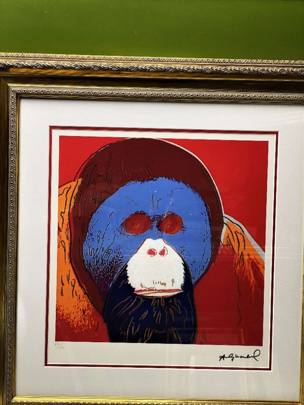 NOW SOLD DO NOT BID-Andy Warhol (1928-1987) "Orangutang" Leo Castelli- New York Numbered Ltd - Image 6 of 6