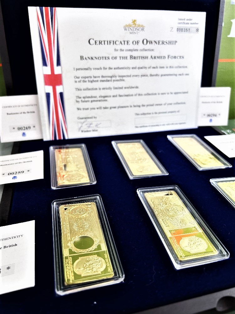 Banknotes Of The British Armed Forces Gold Ingot Set - Image 2 of 5