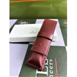 LOT NOW SOLD DO NOT BID-Rolex Official Merchandise Leather Pen Case / Holder
