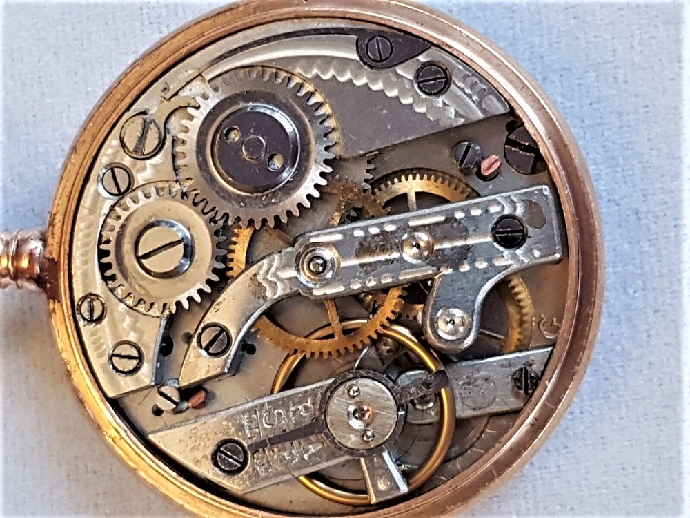 Vintage Red Enamelled Fob /Pocket Watch- Top Wind Mechanism - Image 3 of 9