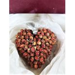 Asprey London Luxury Heart Shaped Dried Roses Display
