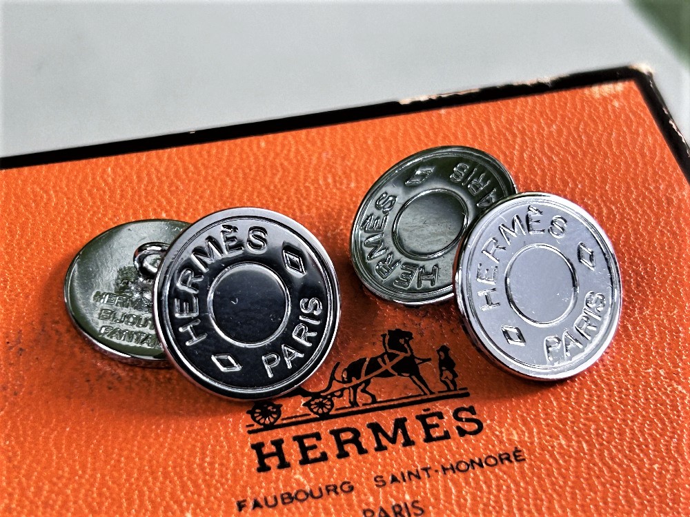 Hermes Paris Classic s Bijouterie Fantaisie Cufflinks