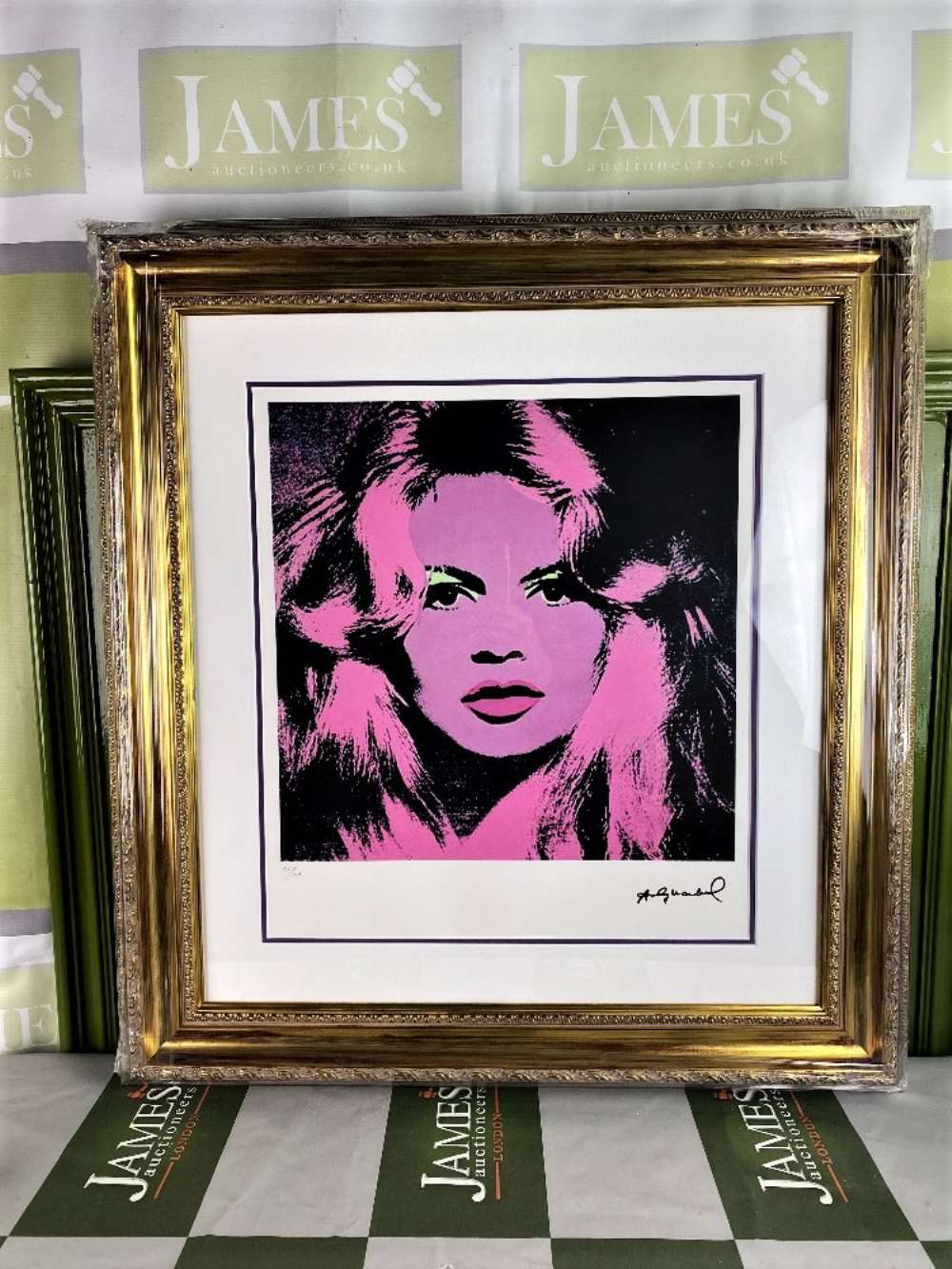 Andy Warhol-(1928-1987) "Bardot" Numbered Lithograph