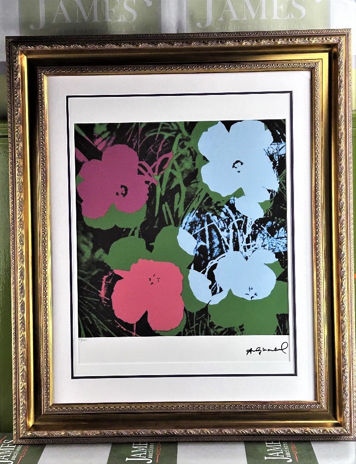 Andy Warhol-(1928-1987) "Flowers" Numbered Lithograph 20/100