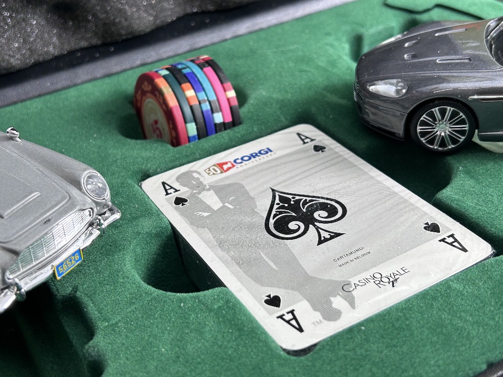 James Bond 007 Casino Royale Aston Martin DB5 & DBS Set In Case - Image 4 of 5