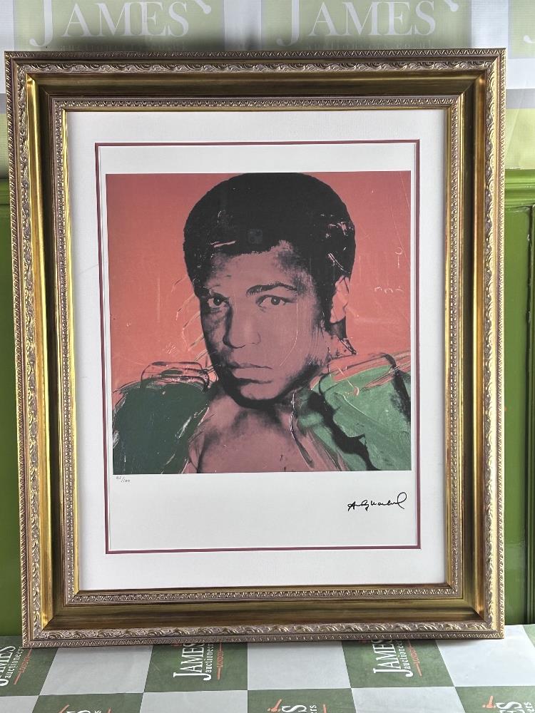 Andy Warhol-(1928-1987) "Muhammad Ali" Numbered Lithograph - Image 7 of 7