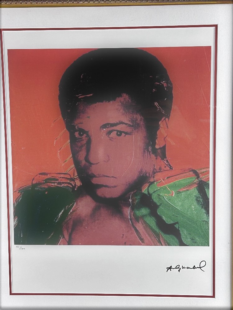 Andy Warhol-(1928-1987) "Muhammad Ali" Numbered Lithograph - Image 2 of 7