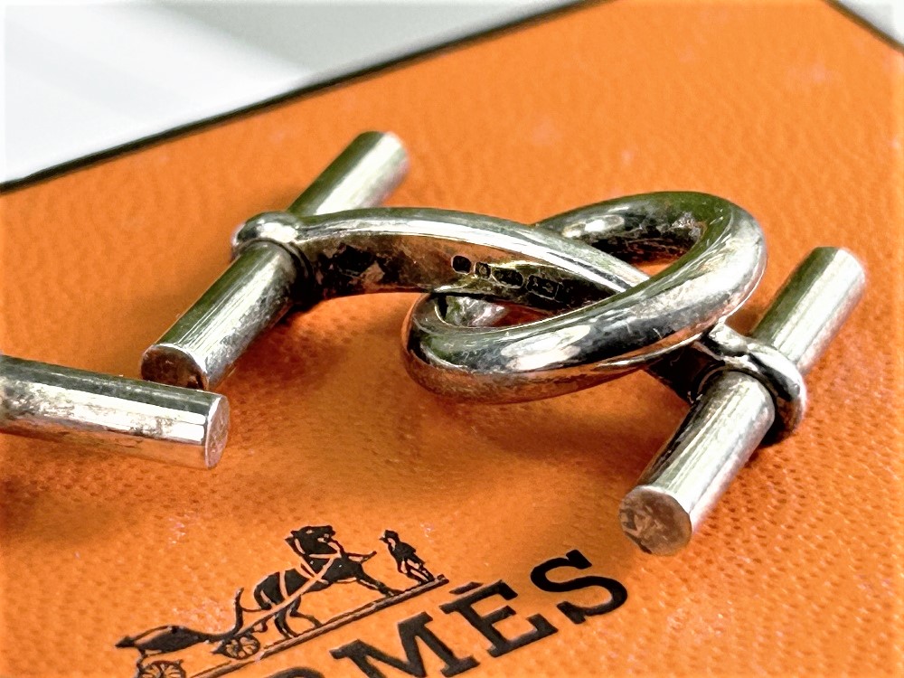 Hermes Chaine D'Ancre Argent Cufflinks Silver 925 - Image 2 of 4