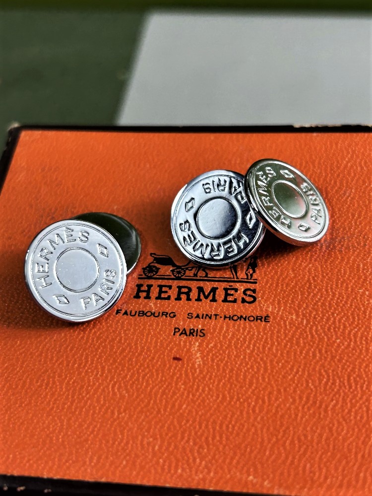 Hermes Paris Classic s Bijouterie Fantaisie Cufflinks - Image 3 of 3