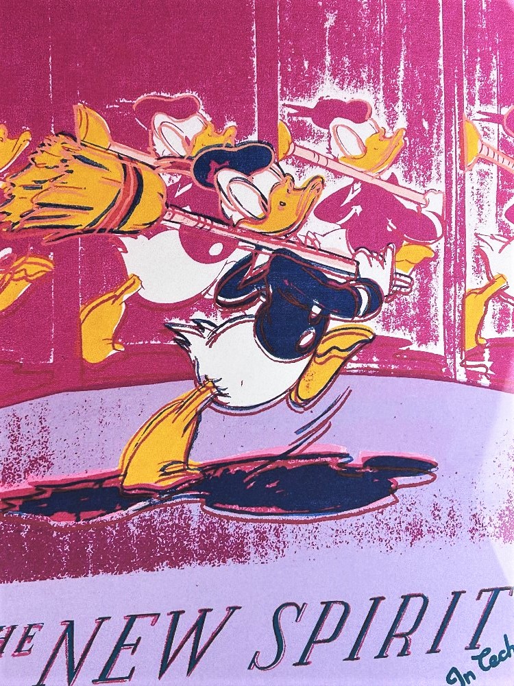 Andy Warhol-(1928-1987) "Donald Duck" Numbered Lithograph - Image 3 of 8