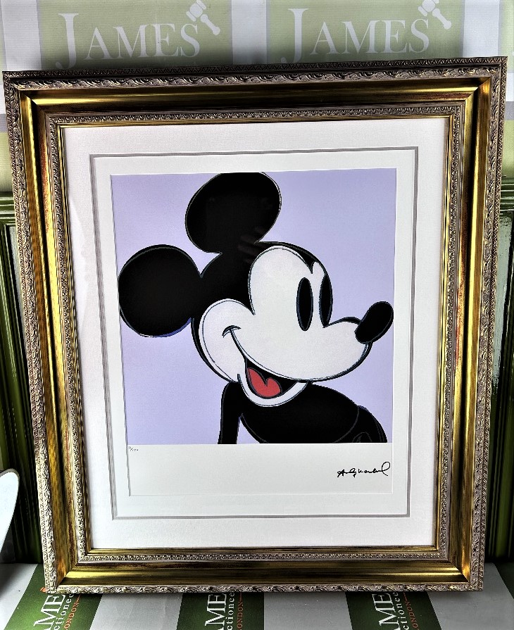 Andy Warhol-(1928-1987) "Mickey" Numbered Lithograph #81/100