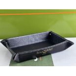 Dubey & Schaldenbrand Leather Trinket Tray/Coins Ect