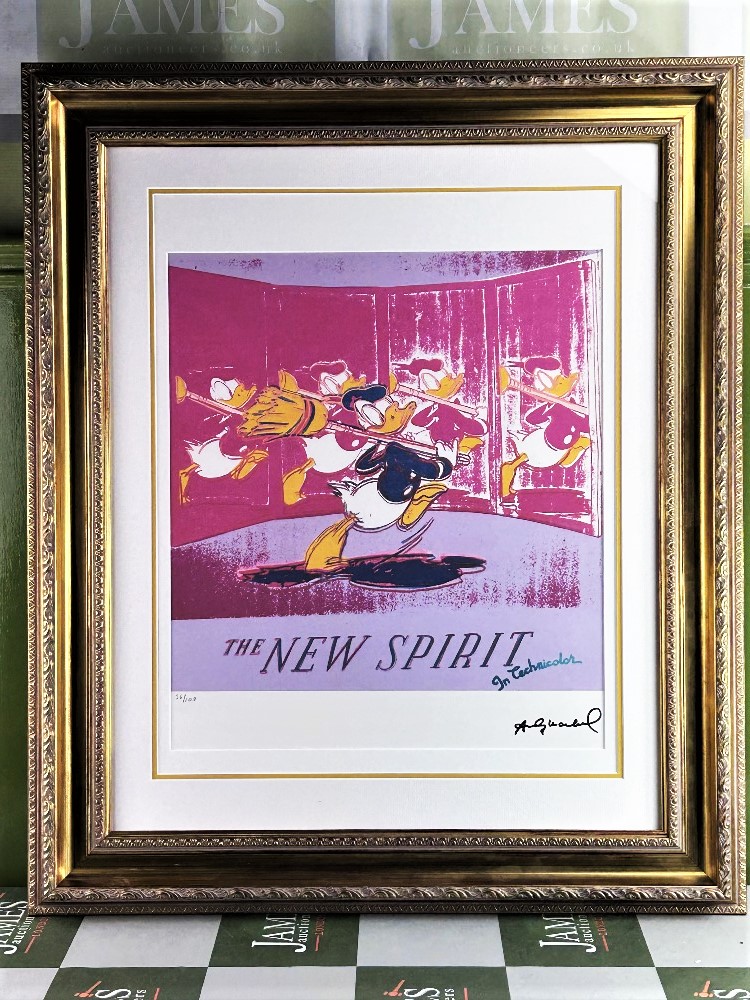 Andy Warhol-(1928-1987) "Donald Duck" Numbered Lithograph - Image 8 of 8