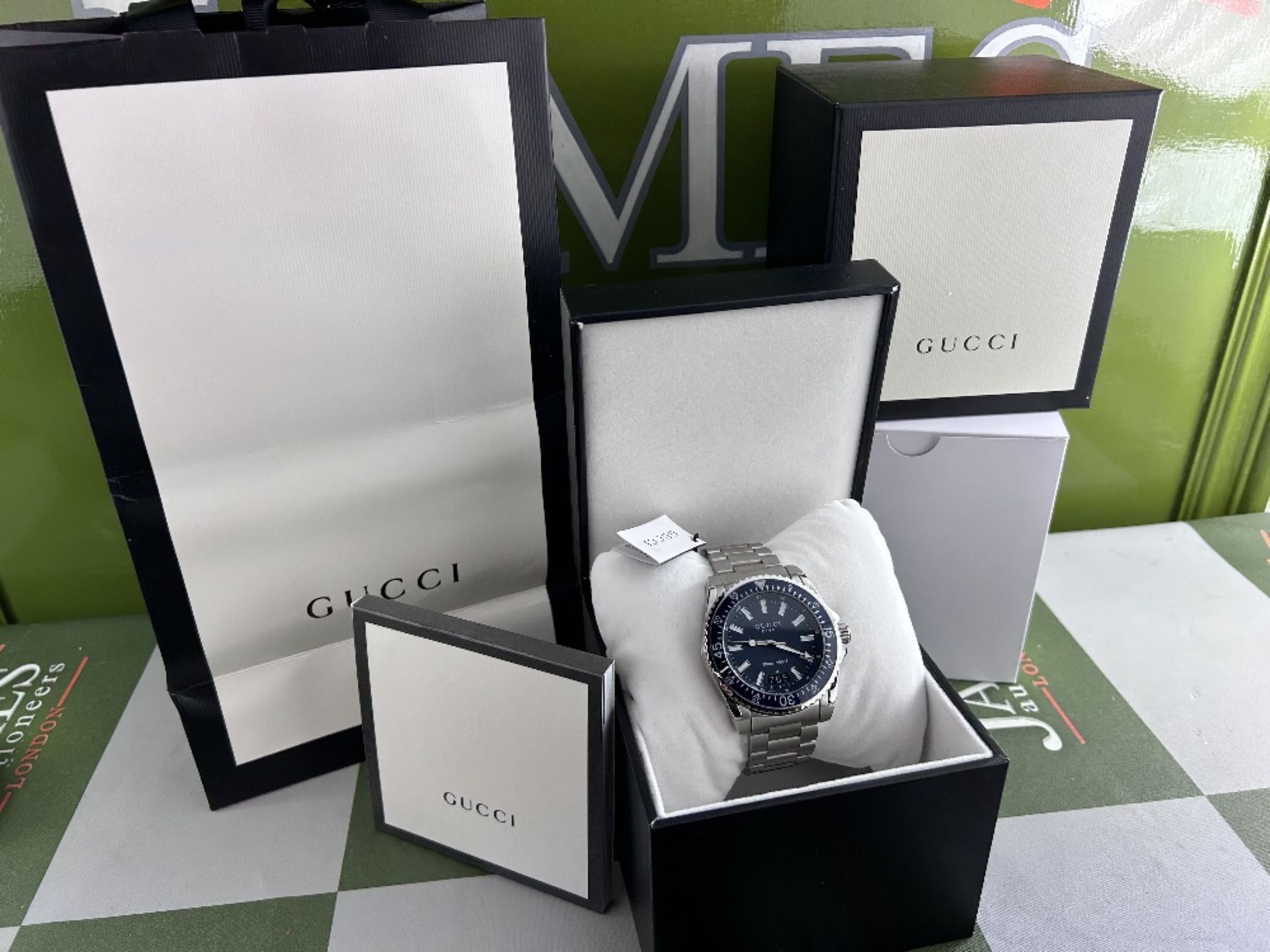 Gucci Dive Stainless Steel Blue Dial Quartz Watch 45mm - Image 2 of 8