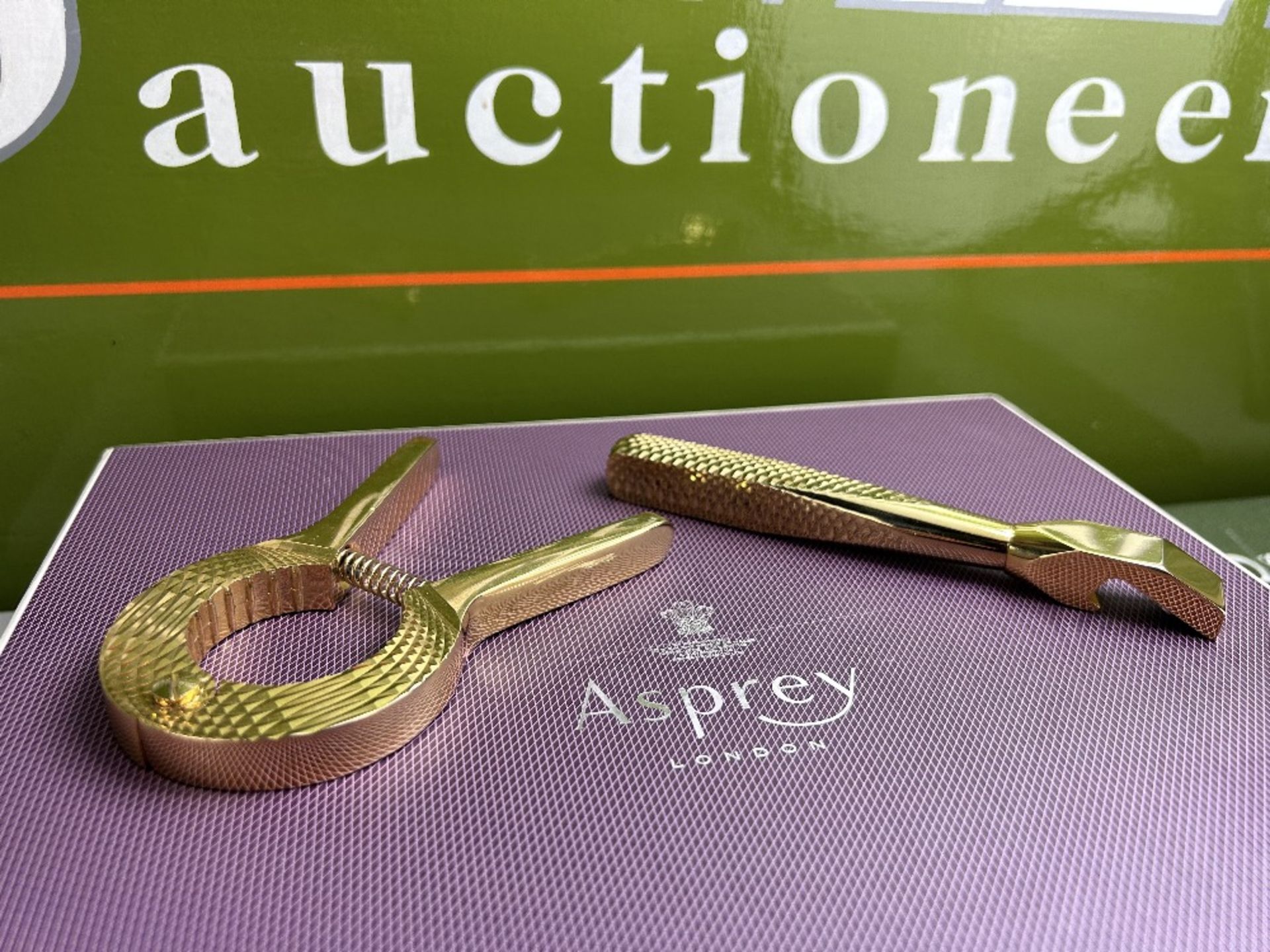 Asprey Two-Piece Gold Plated Bar Tools Set Circa 1950/70`s - Image 4 of 4