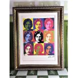 SOLD VIA BUY IT NOW-PLEASE DO NOT BID- Andy Warhol-(1928-1987) "John Lennon" Numbered Lithograph